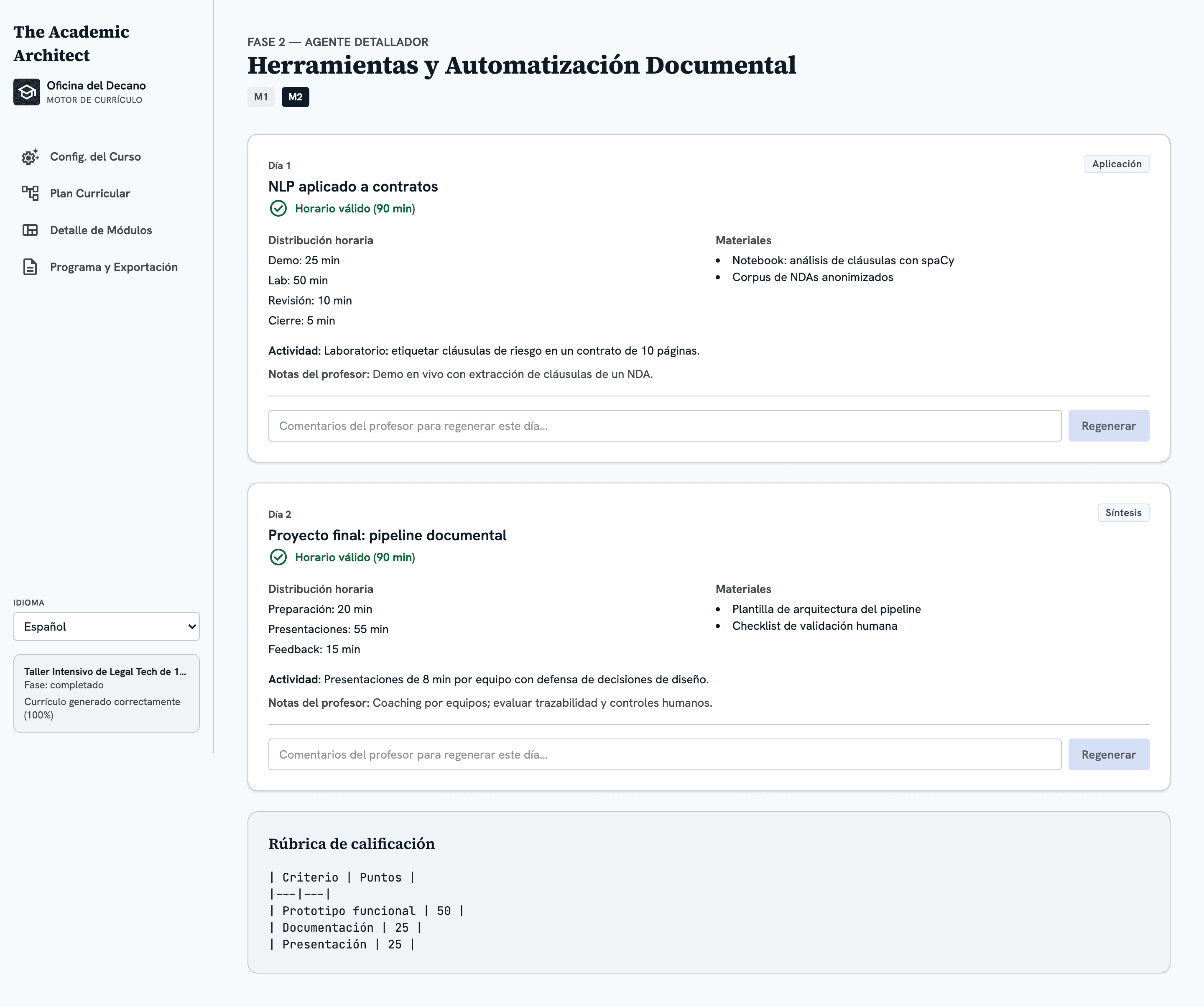 Module detailer — Module 2